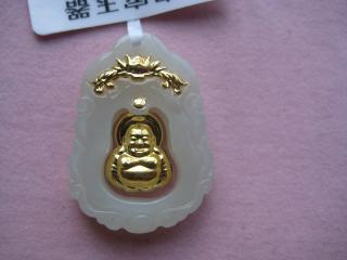 和田玉批发|玉器批发|金镶玉佛批发|金边玉佛